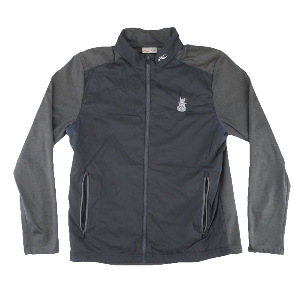 KJUS Full Zip Golf Jacket Mens‎ 52 Large Gray Capitol City Club